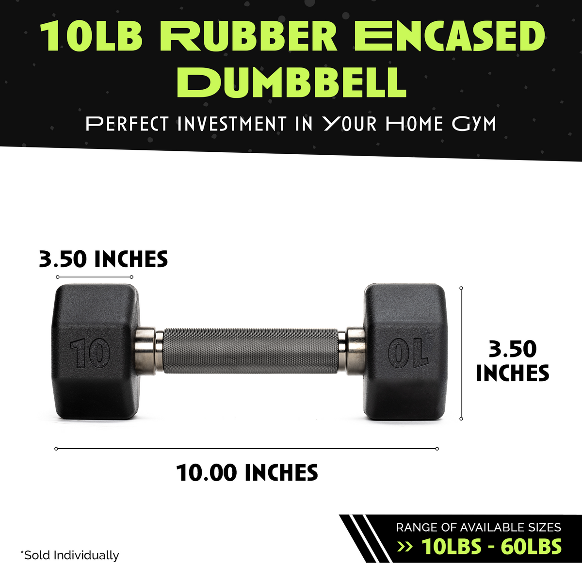 Octo Rubber Dumbbell (sold individually)