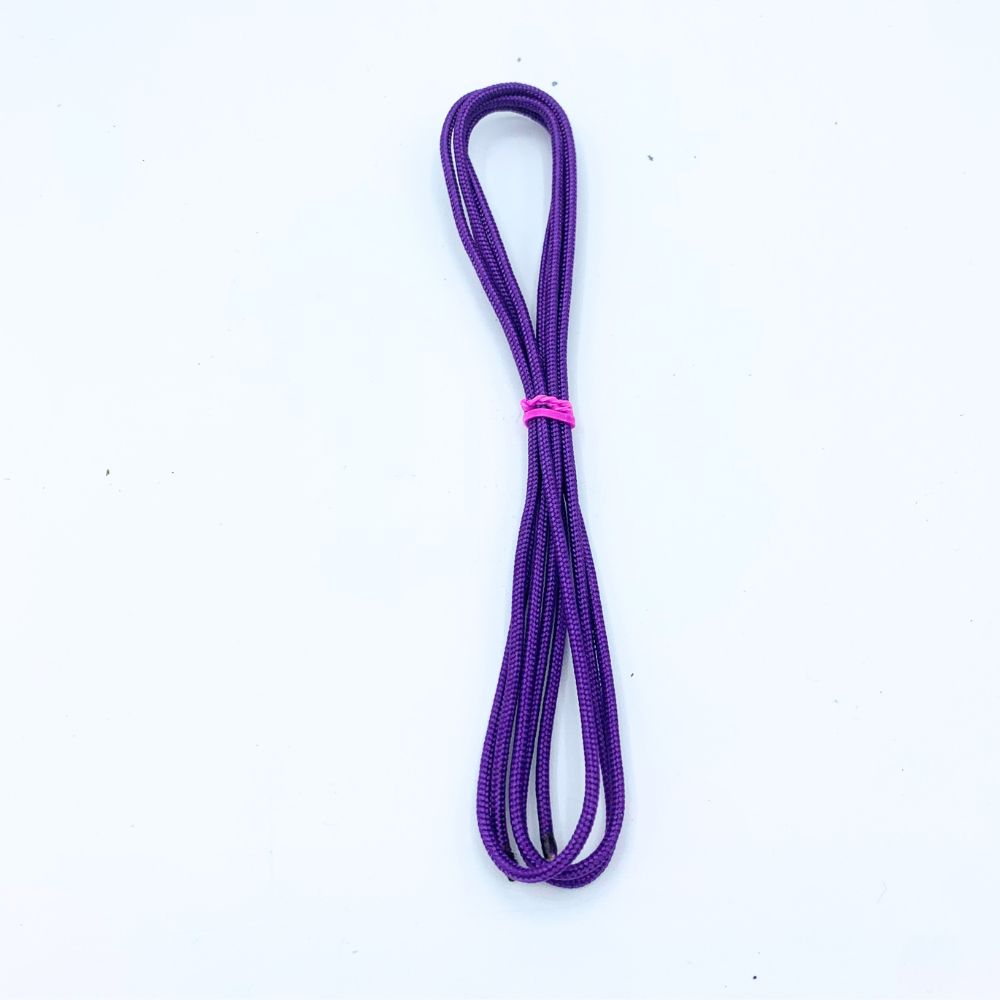 54 inch purple lacrosse crosslace string on a white lacrosse background