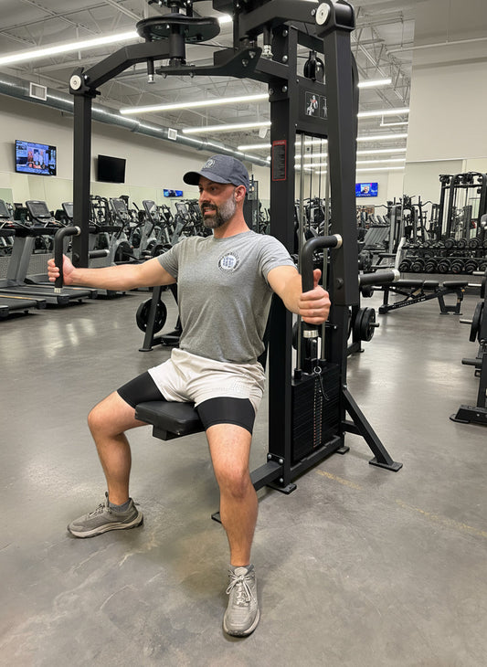 Selectorized Pec Fly & Rear Delt Fly (Pec Deck) w/ 250lb weight stacks (New)