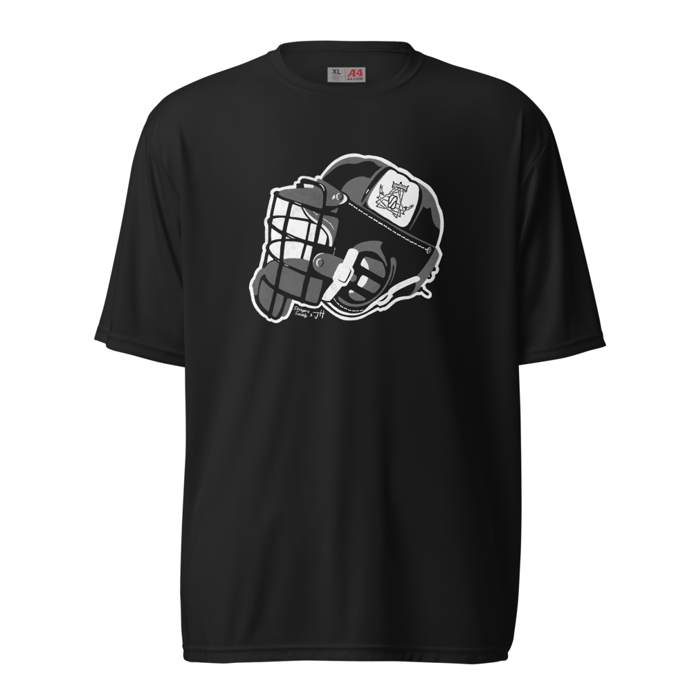 Performance Vintage Lacrosse Helmet Shirt T-Shirt Stringers Society Lacrosse