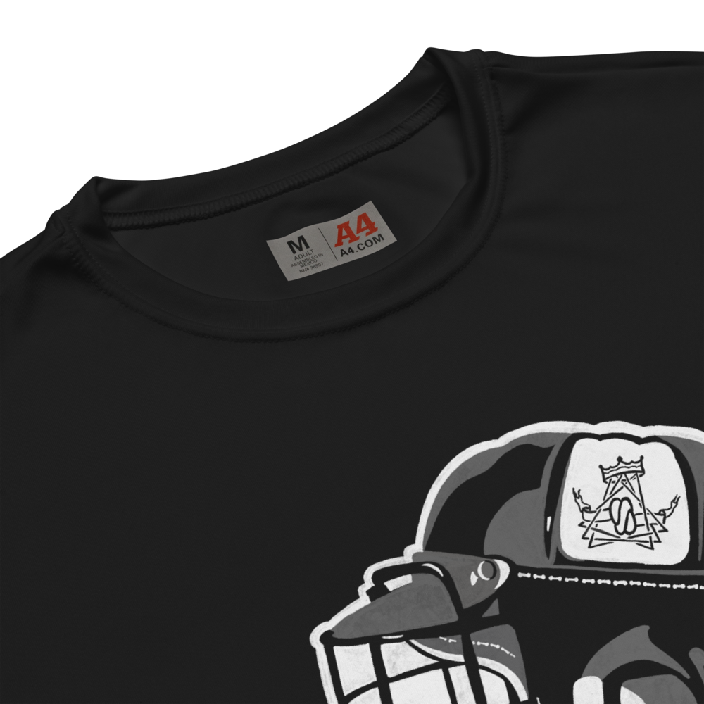 Performance Vintage Lacrosse Helmet Shirt T-Shirt Stringers Society Lacrosse