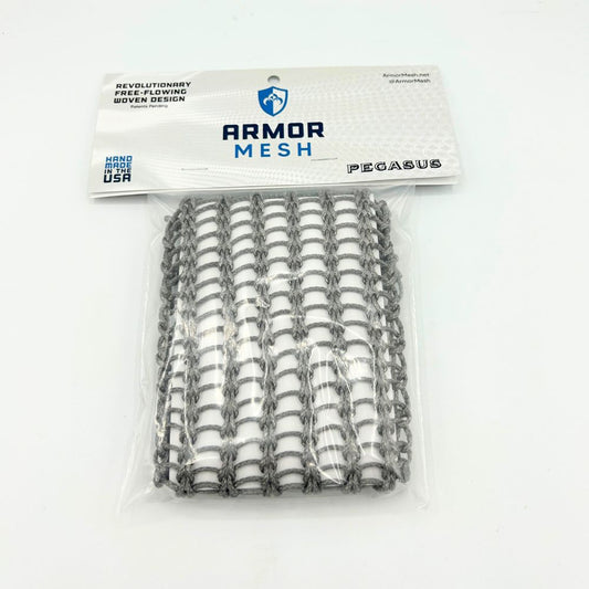 Armor Mesh Men's Pegasus Lacrosse Mesh (Silver) Lacrosse Mesh Armor Mesh