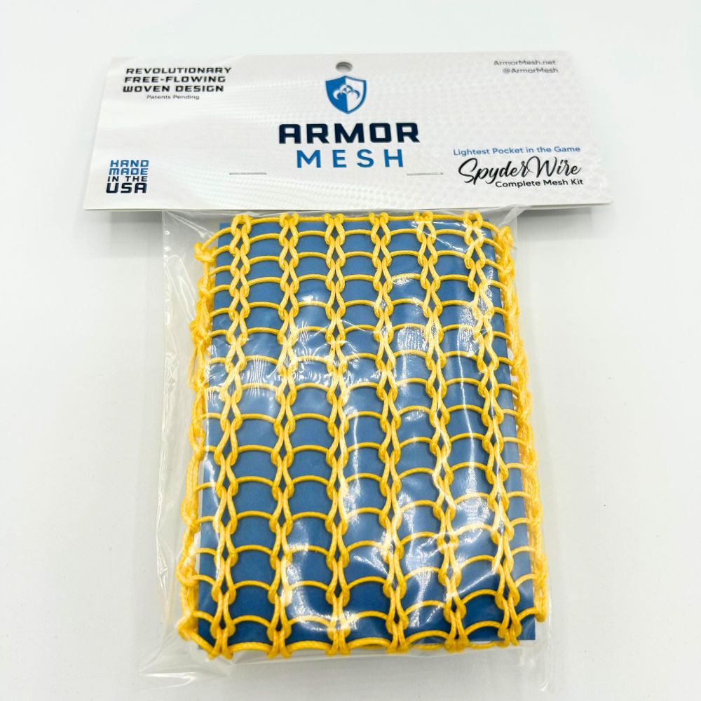 yellow armor mesh men's spyder wire stringing kit
