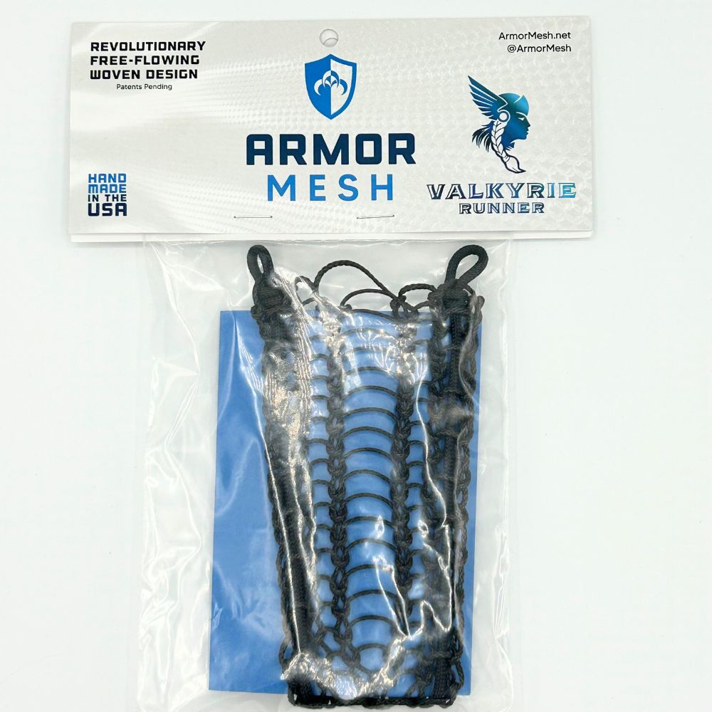 Armor Mesh Women's Valkyrie Runner (Black) Lacrosse Mesh Armor Mesh