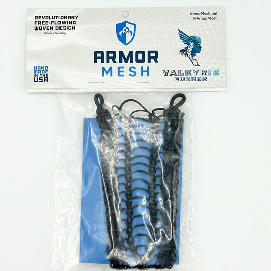 Armor Mesh Women's Valkyrie Runner (Black) Lacrosse Mesh Armor Mesh