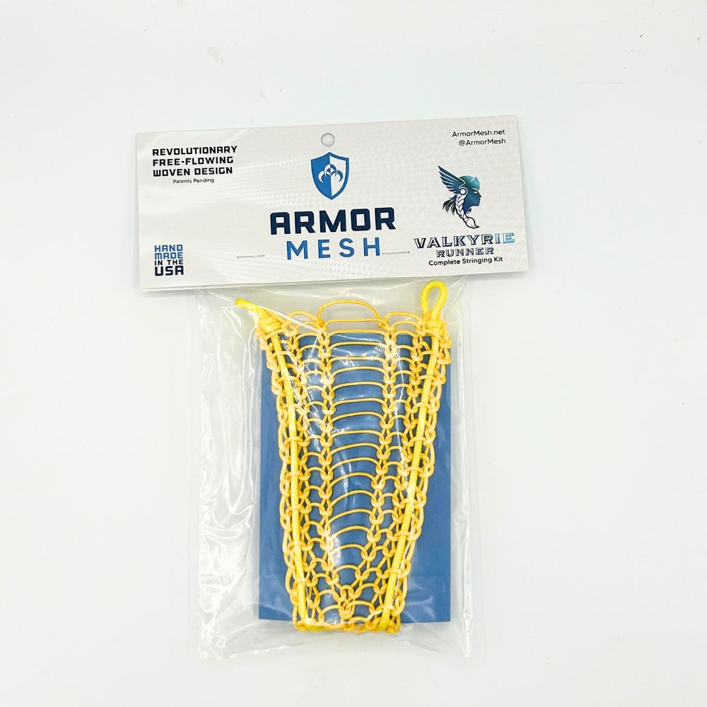 yellow armor mesh women's valkyrie runner stringing kit