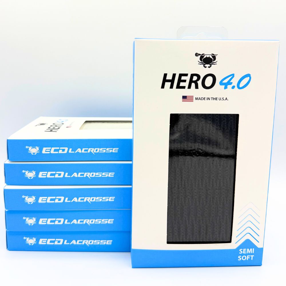 ECD Hero 4.0 Lacrosse Mesh Black Semi-Soft Lacrosse Mesh ECD Lacrosse