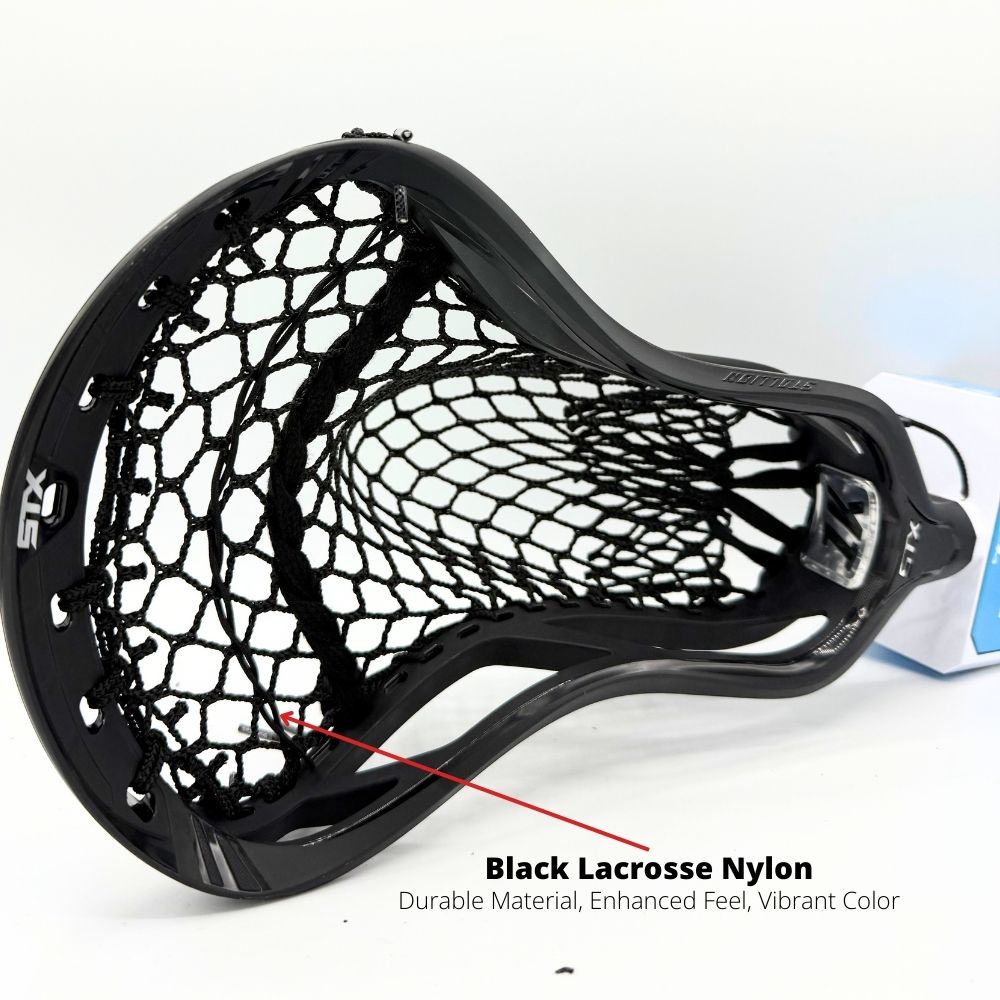 Black Lacrosse Nylon Lacrosse Shooting Cord LaxRoom