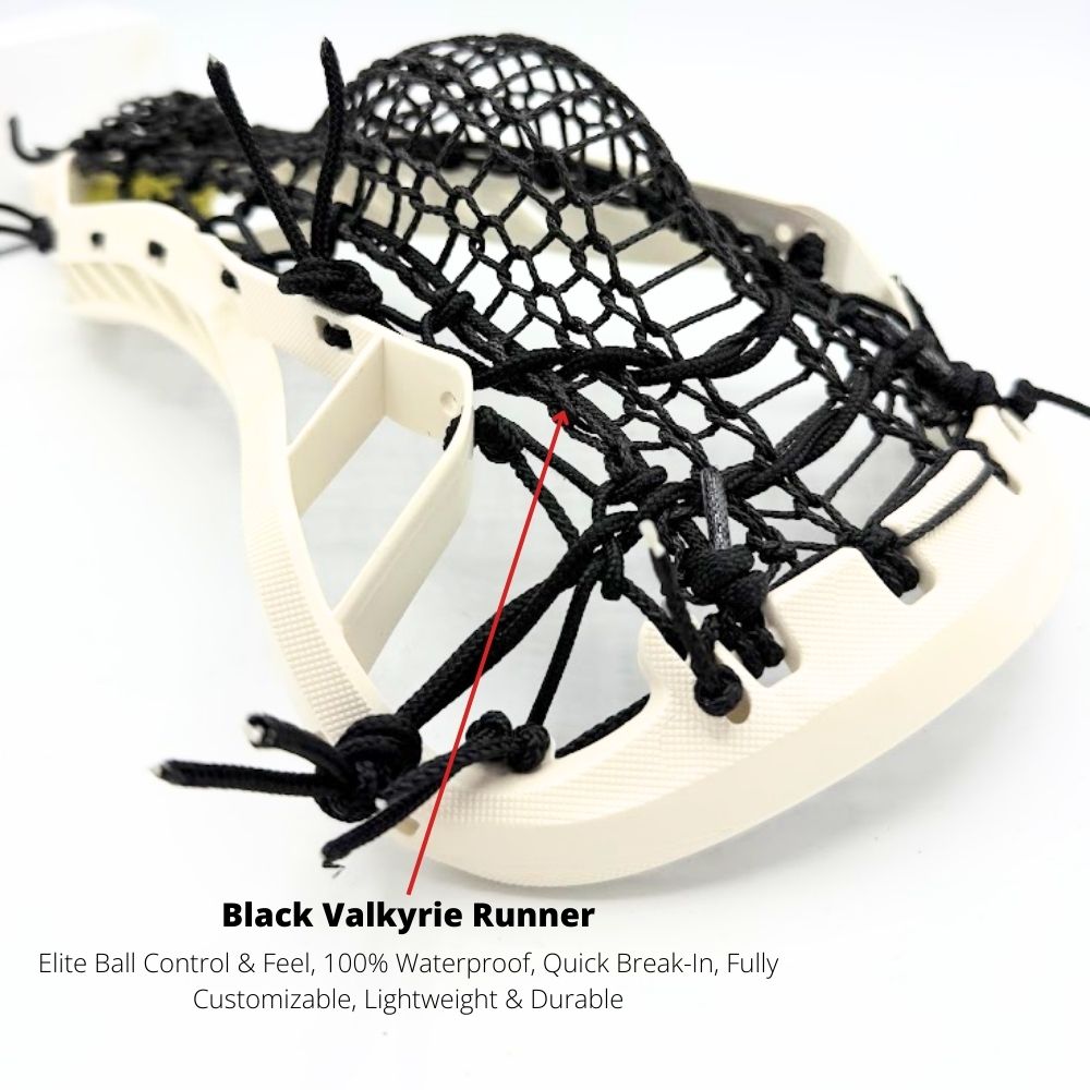 Armor Mesh Women's Valkyrie Runner Stringing Kit (Black) Lacrosse Stringing Kit Armor Mesh