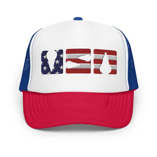 Embroidered American Lacrosse Snapback Hat Default Title Hats Stringers Society Lacrosse
