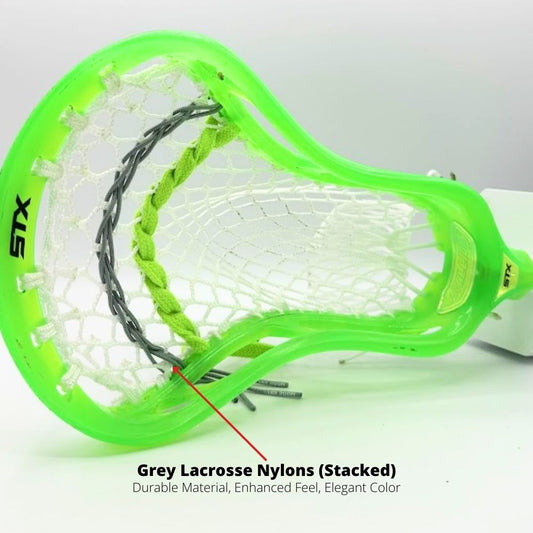 Grey Lacrosse Nylon Lacrosse Shooting Cord LaxRoom