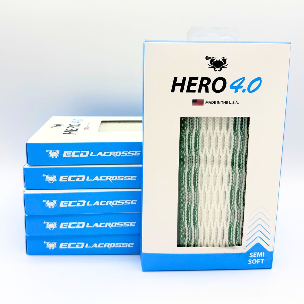 ECD Hero 4.0 Lacrosse Mesh Kelly Green Storm Striker Semi-Soft Lacrosse Mesh ECD Lacrosse