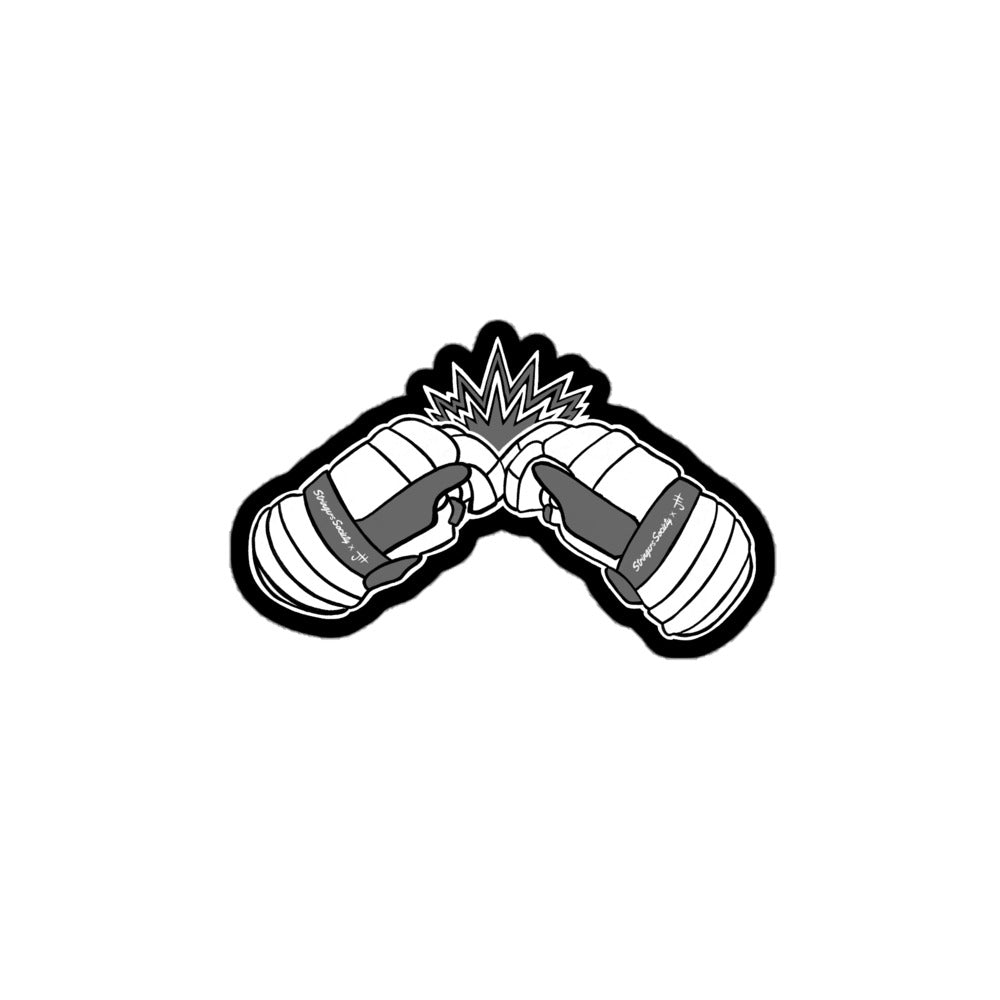 Lacrosse Glove Brotherhood Sticker