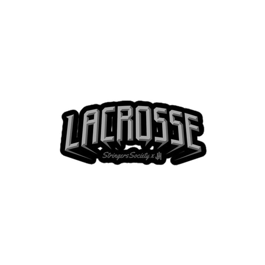 Electric Rock Lacrosse Sticker 4″×4″ Sticker Stringers Society Lacrosse