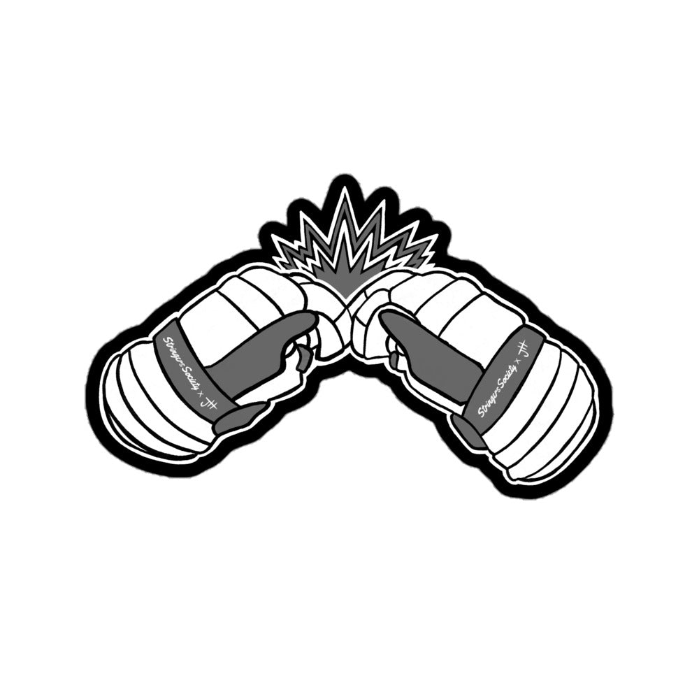 Lacrosse Glove Brotherhood Sticker