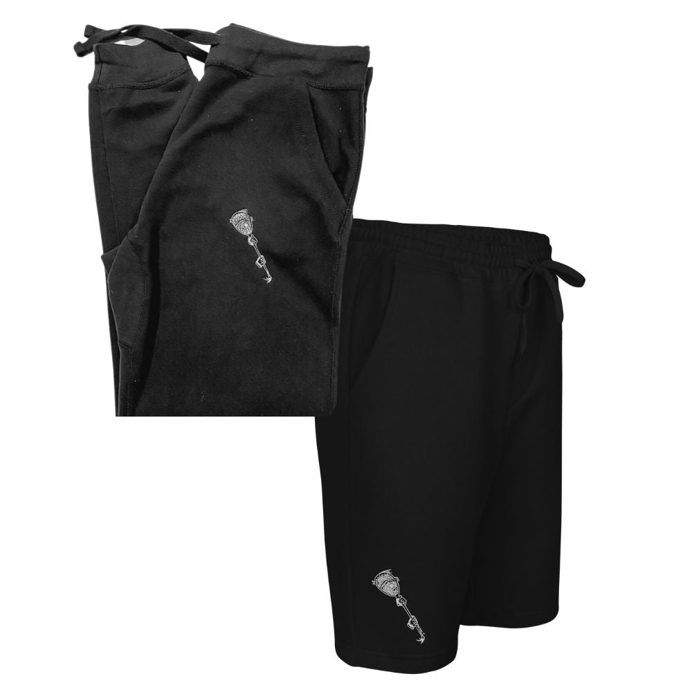 All-Season Lacrosse Goalie Outfit: Shorts & Sweatpants 2XL Sweatsuit Stringers Society Lacrosse