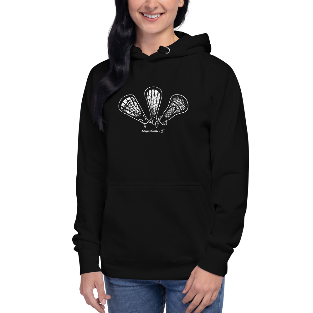 Lacrosse Stick Evolution Hoodie Hoodie Stringers Society Lacrosse