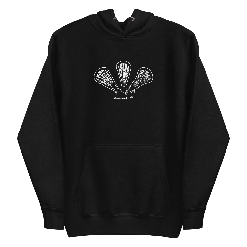 Lacrosse Stick Evolution Hoodie Hoodie Stringers Society Lacrosse