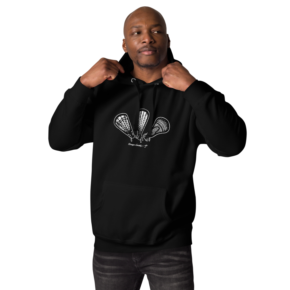Lacrosse Stick Evolution Hoodie Hoodie Stringers Society Lacrosse