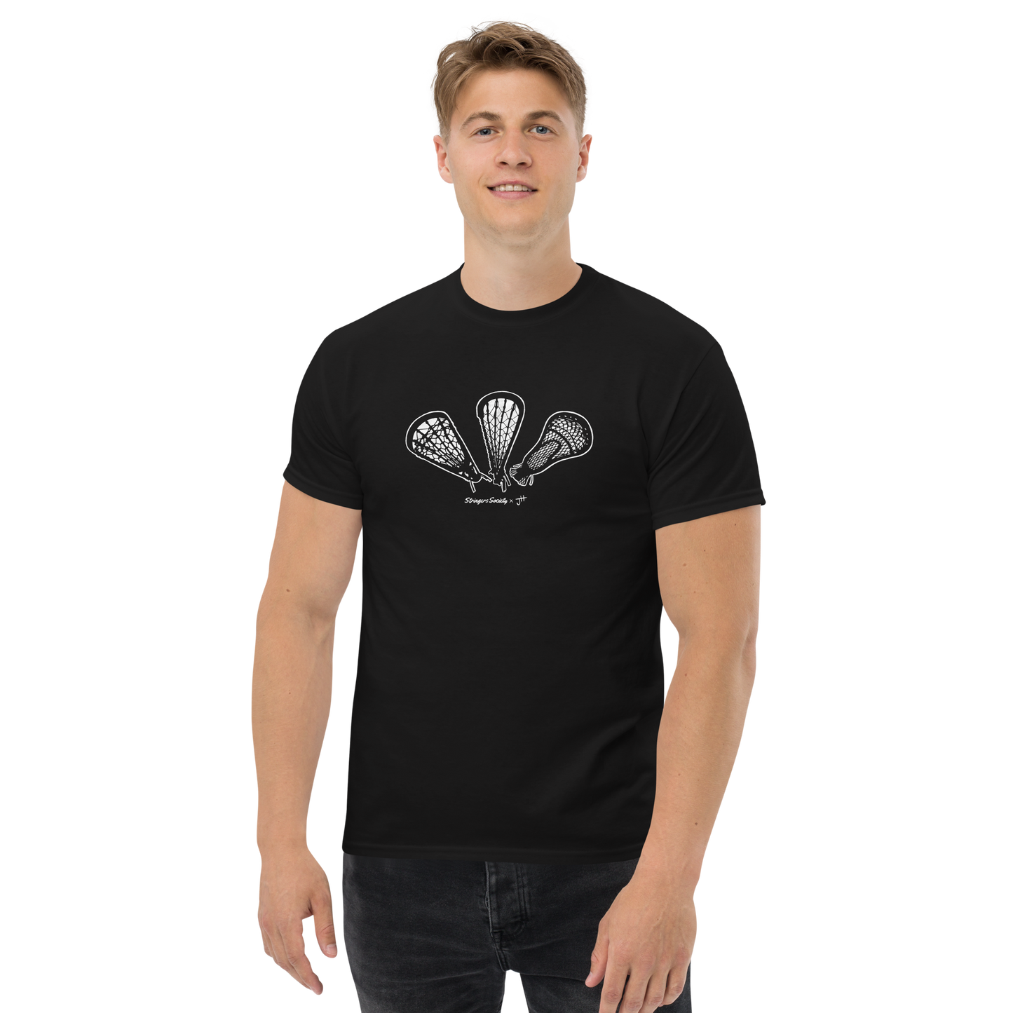 Classic Lacrosse Stick Evolution Shirt T-Shirt Stringers Society Lacrosse