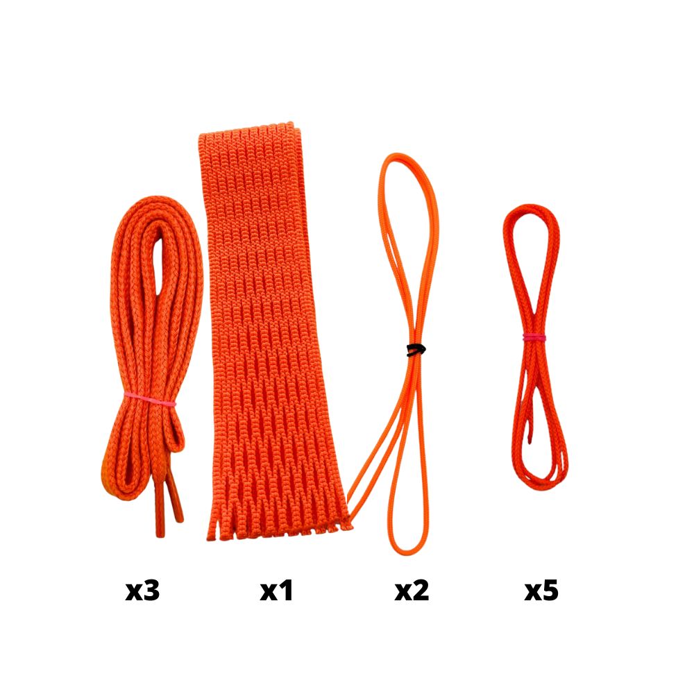 LaxRoom 10-Diamond Lacrosse Stringing Kit (Orange) Lacrosse Stringing Kit LaxRoom
