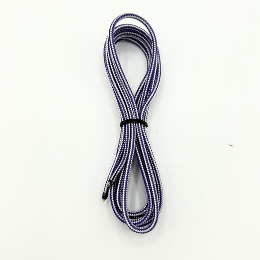 LaxRoom Premium Crosslace (Purple-White) 72 Inches