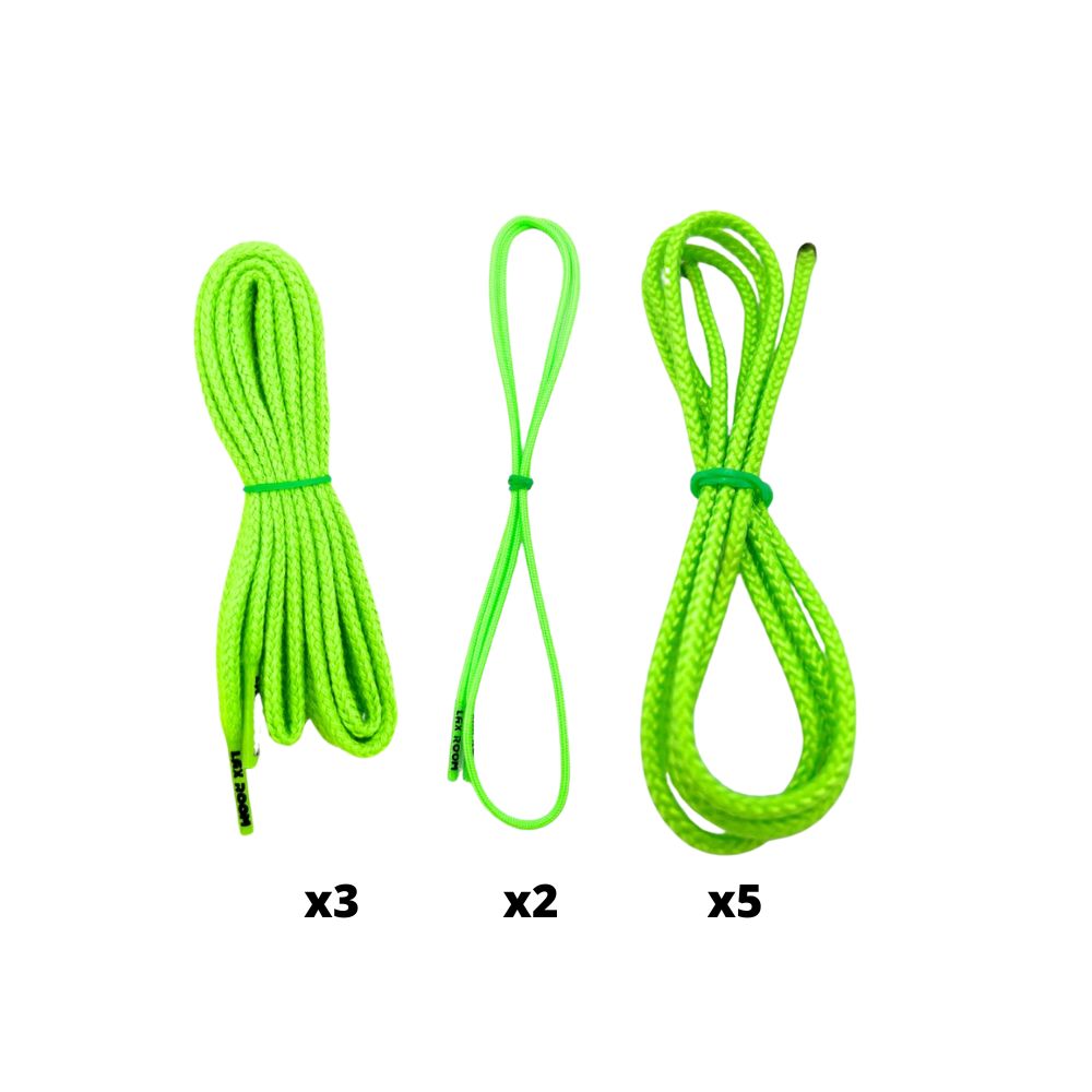 laxroom lacrosse strings (neon green)