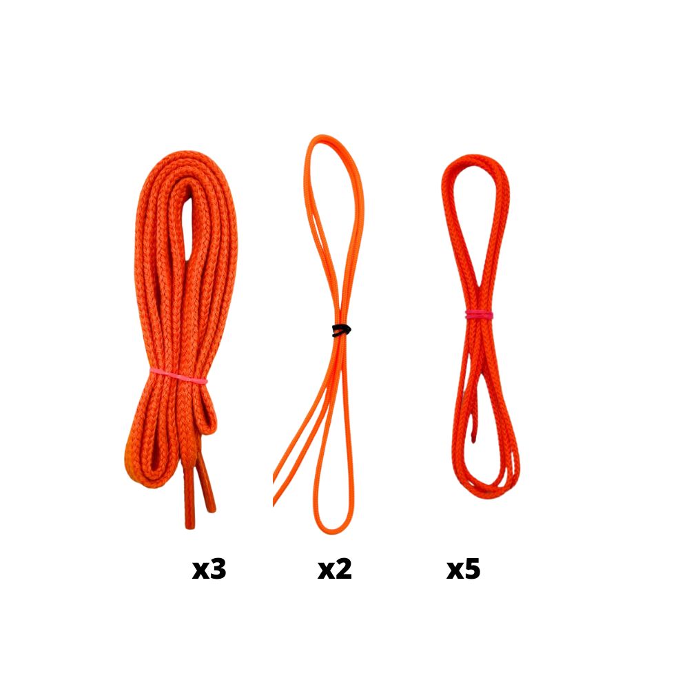 laxroom lacrosse strings (orange)
