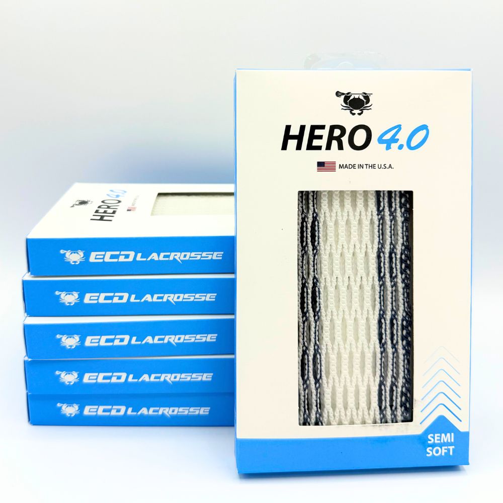 ECD Hero 4.0 Lacrosse Mesh Navy Blue Storm Striker Semi-Soft Lacrosse Mesh ECD Lacrosse