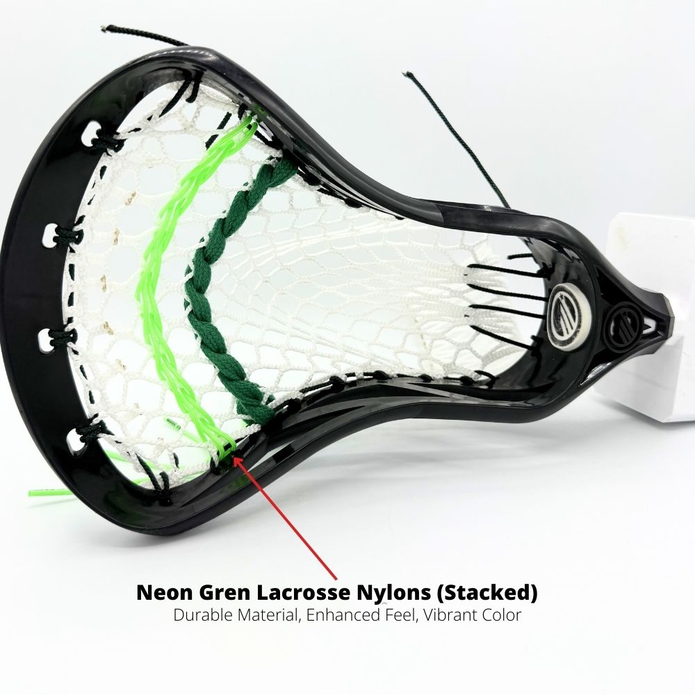 Neon Green Lacrosse Nylon Lacrosse Shooting Cord LaxRoom