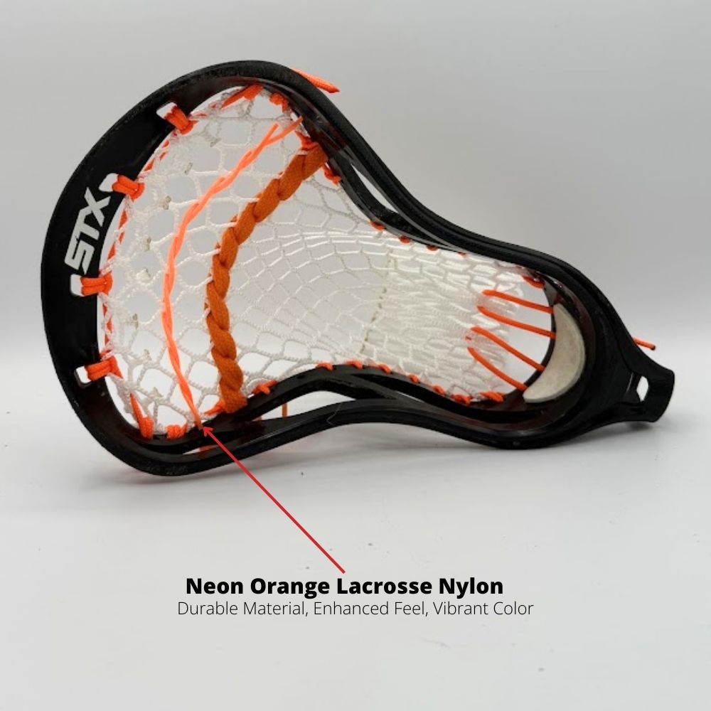 Neon Orange Lacrosse Nylon Lacrosse Shooting Cord LaxRoom
