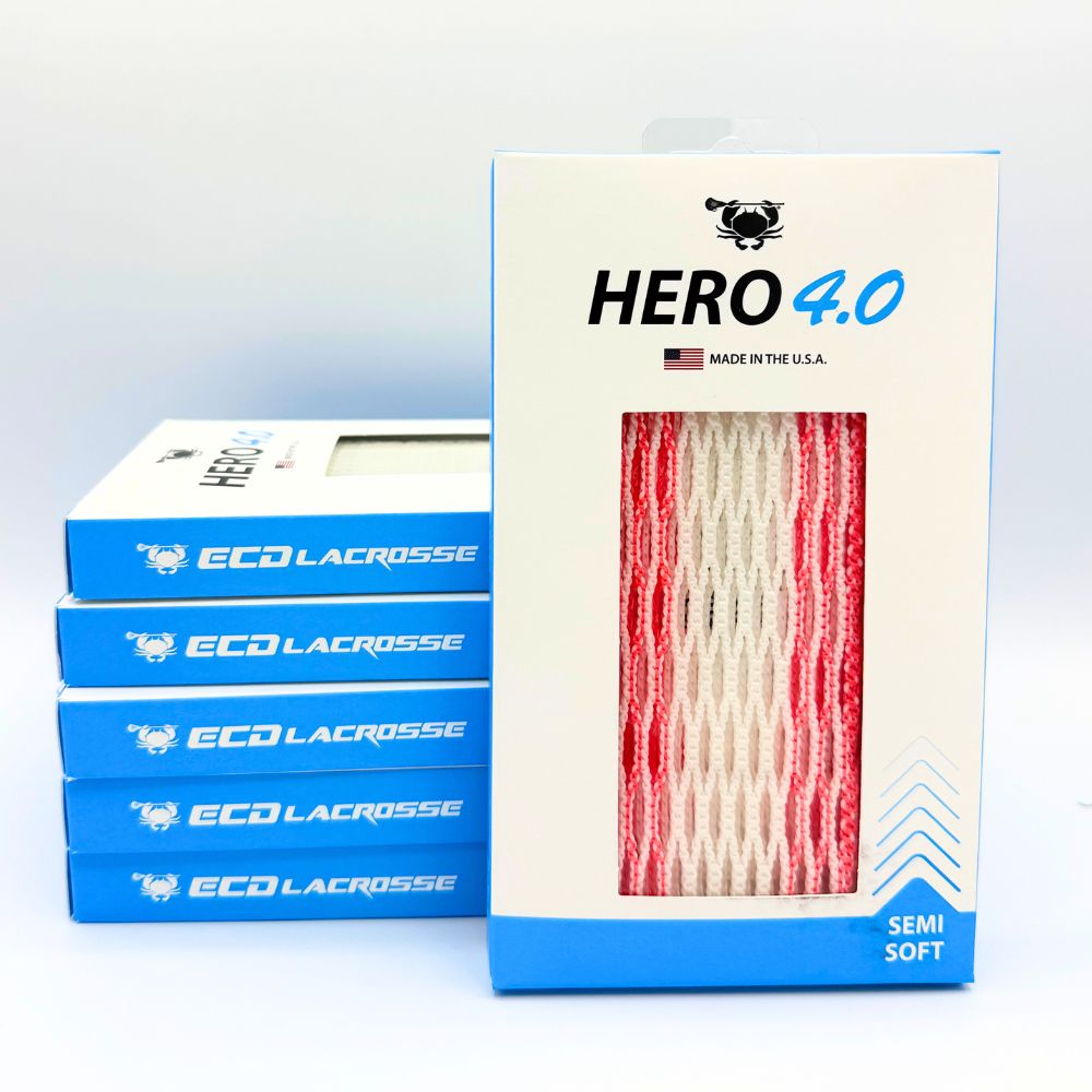 ECD Hero 4.0 Lacrosse Mesh Pink Storm Striker Semi-Soft Lacrosse Mesh ECD Lacrosse
