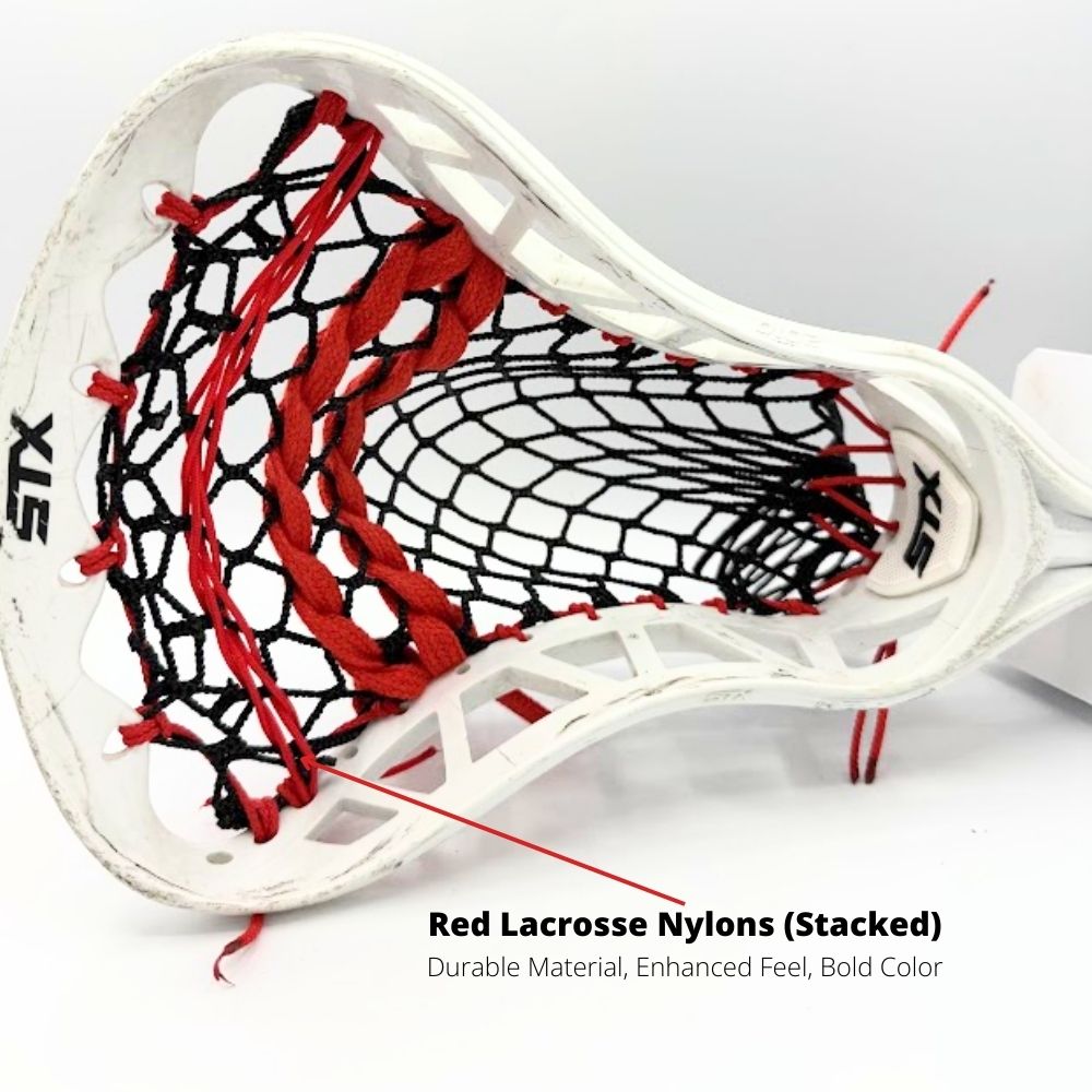 Red Lacrosse Nylon Lacrosse Shooting Cord LaxRoom