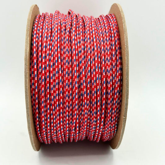 Red / White / Blue HT Lacrosse Sidewall String 100 Yard Spool Lacrosse Sidewall String Stringers Shack