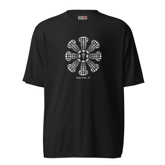Women's Performance Lacrosse Mandala Shirt Black T-Shirt Stringers Society Lacrosse