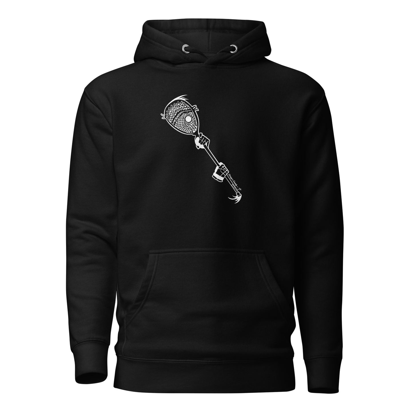 Lacrosse Goalie Stick Hoodie Black