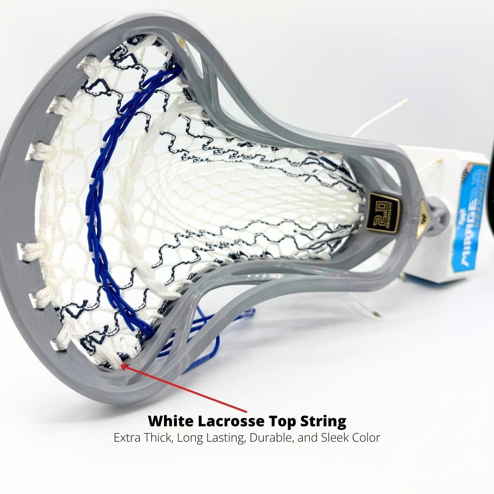 White Lacrosse Top String Top String Stringers Shack