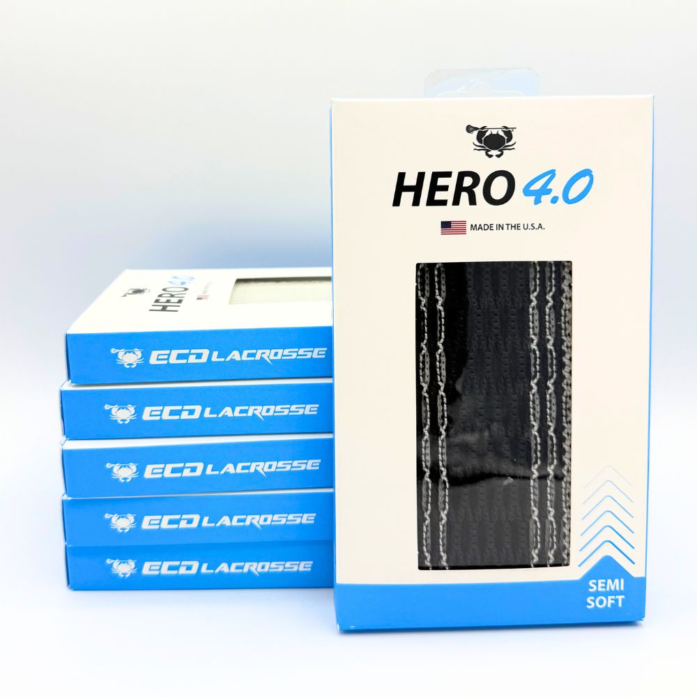 ECD Hero 4.0 Lacrosse Mesh White Storm Striker Semi-Soft Lacrosse Mesh ECD Lacrosse