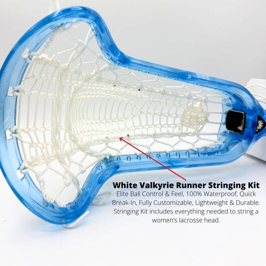 Armor Mesh Women's Valkyrie Runner Stringing Kit (White) Lacrosse Stringing Kit Armor Mesh