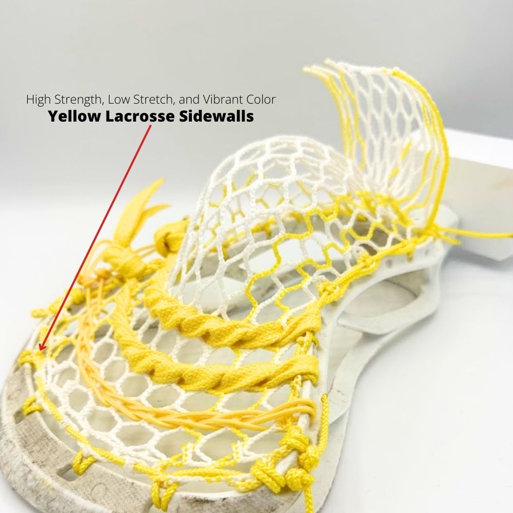 Yellow Lacrosse Sidewall Lacrosse Sidewall String LaxRoom