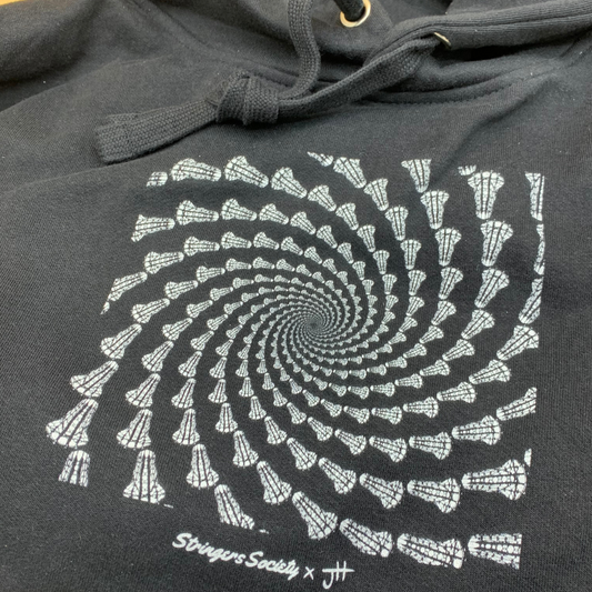 Women's Infinite Lacrosse Stick Spiral Hoodie Hoodie Stringers Society Lacrosse