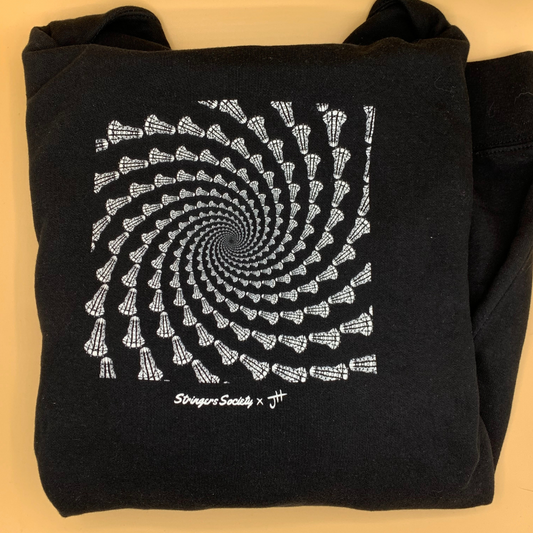 Women's Infinite Lacrosse Stick Spiral Hoodie Hoodie Stringers Society Lacrosse