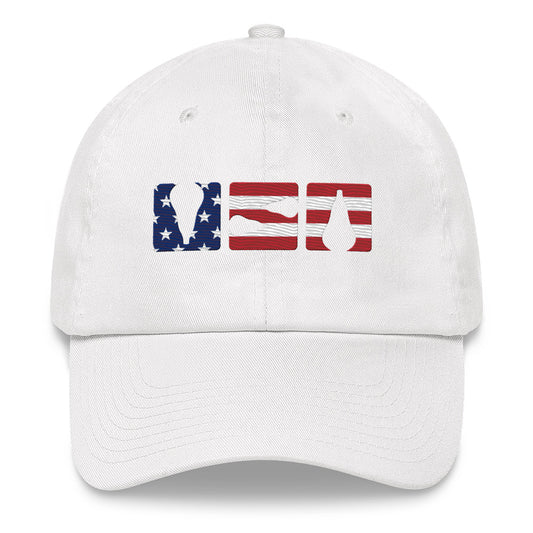 Embroidered American Lacrosse Hat Default Title Hats Stringers Society Lacrosse