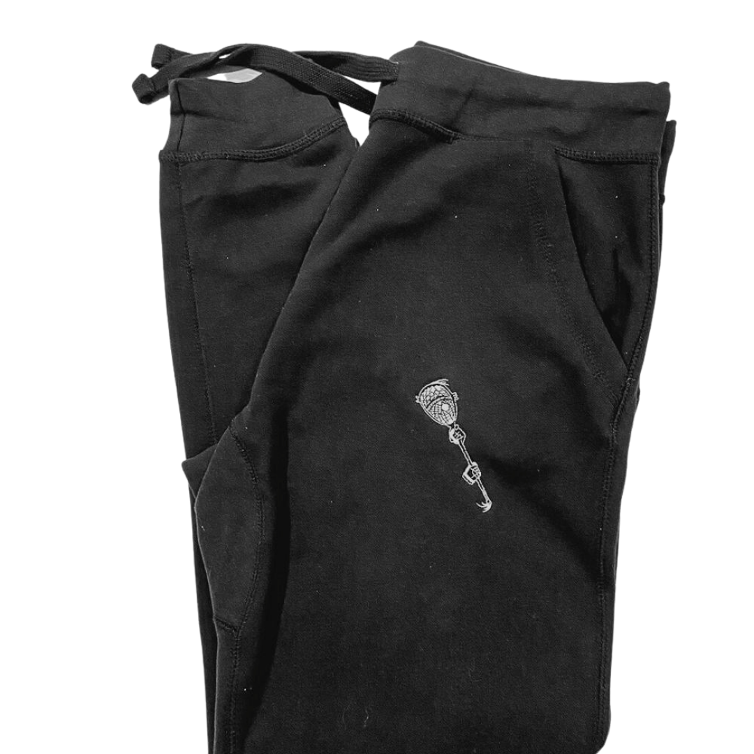 Embroidered Lacrosse Goalie Sweatpants Sweatpants Stringers Society Lacrosse