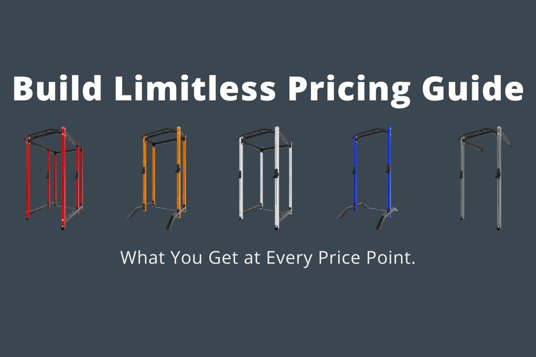 build limitless rack pricing guide and comparison chart for all five rack types