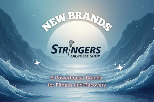 stringers lacrosse shop brand launch for december 2025 featuring dfnd compression, iron neck, prx performance, rage fitness, gofit, and sfe.