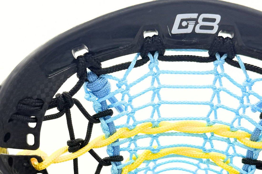valkyrie sky blue runner on a gait g8 lacrosse head 
