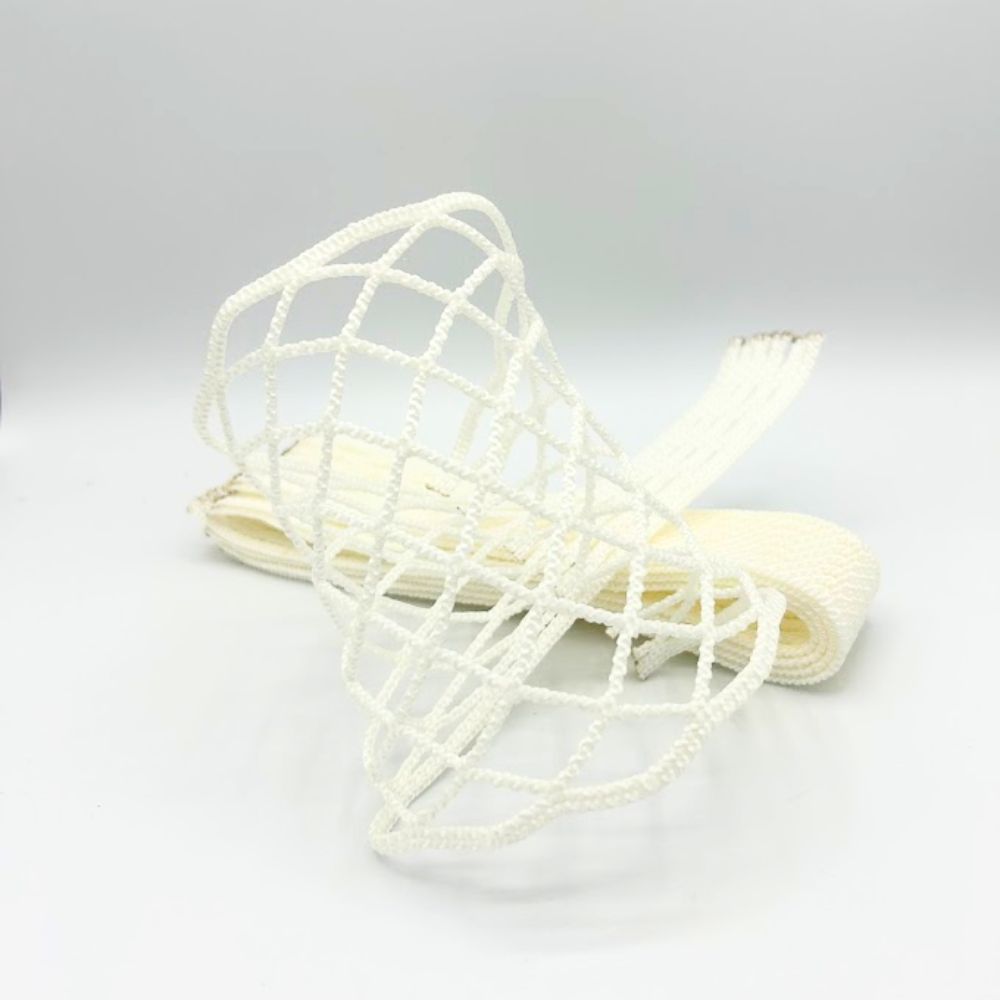 6 diamond lacrosse mesh on a white background