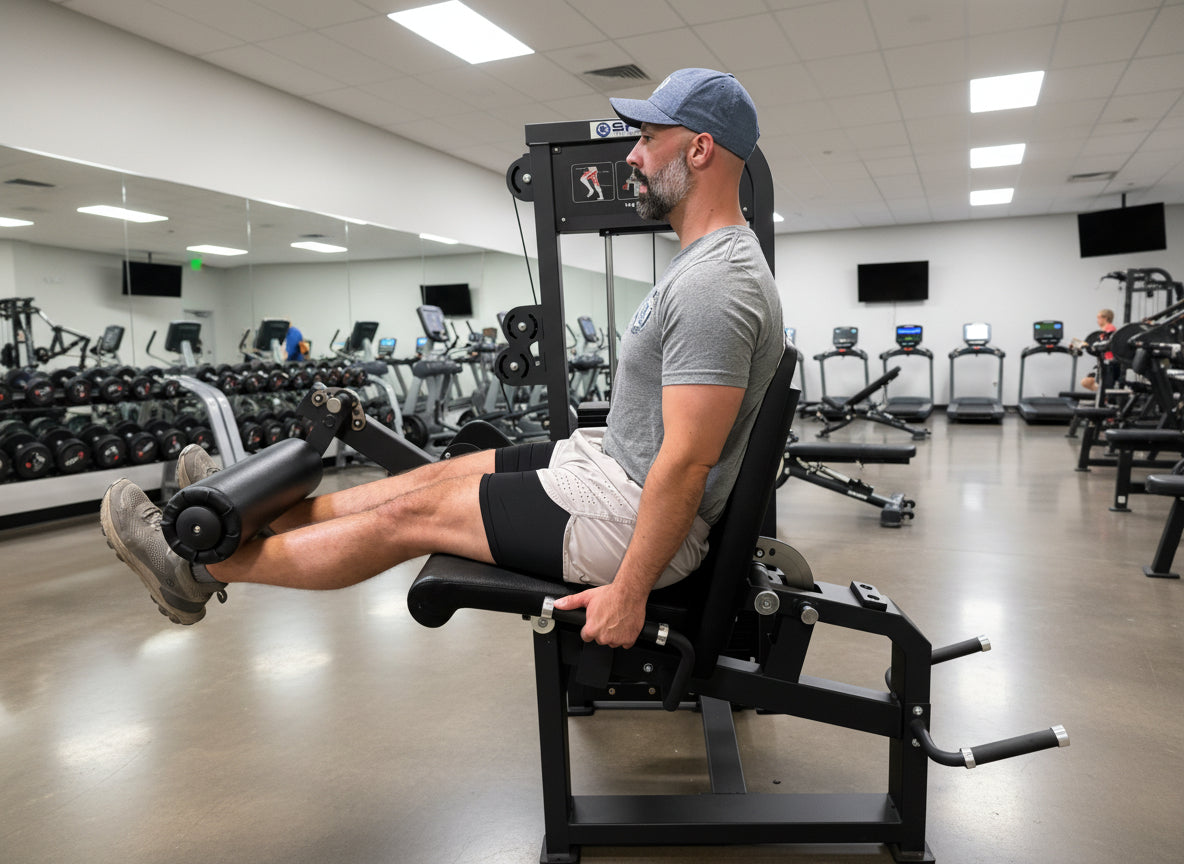 Selectorized Leg Extension & Prone Leg Curl Combo w/250lb weight stack