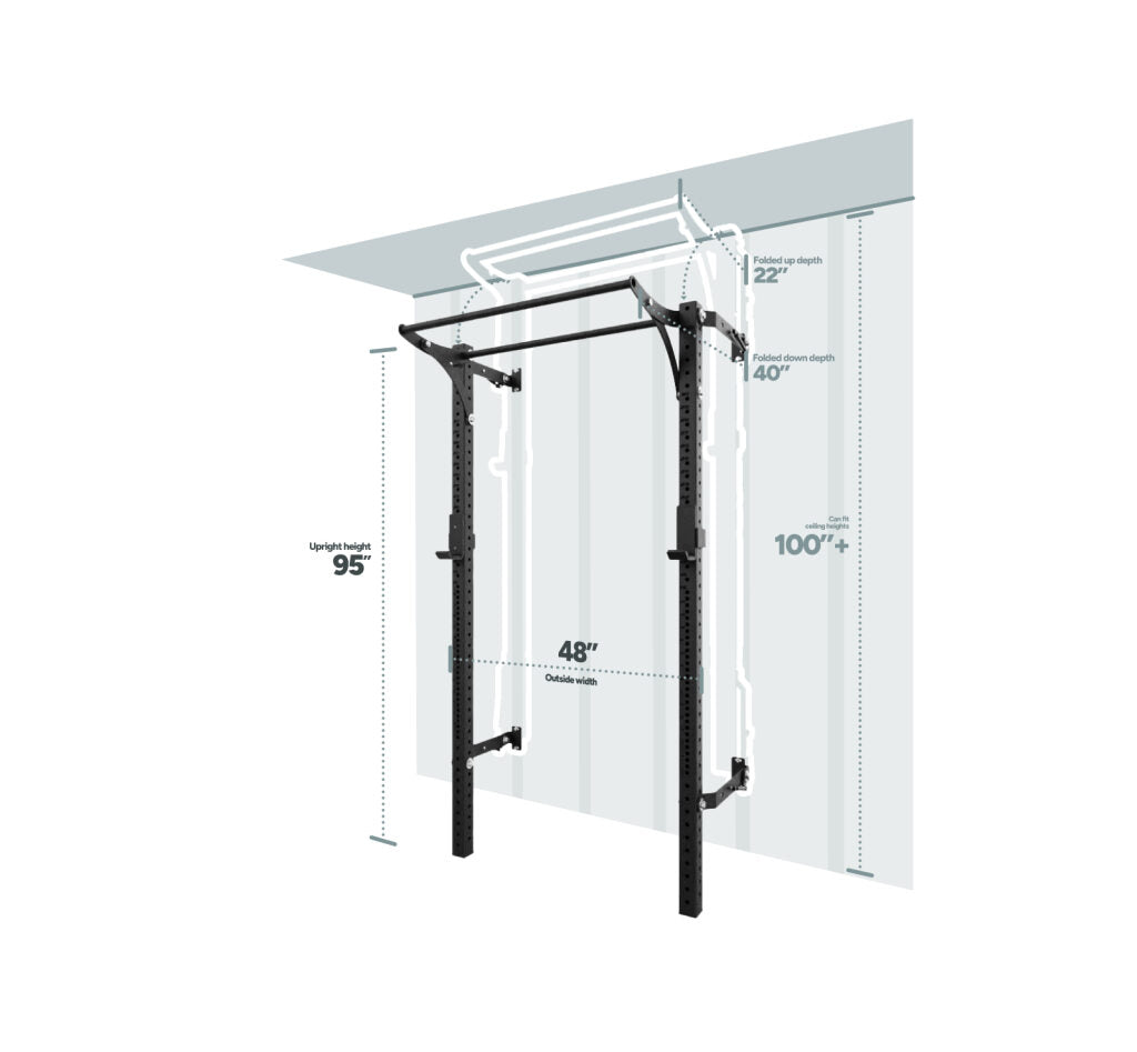 Profile® PRO Squat Rack with Pull-Up Bar